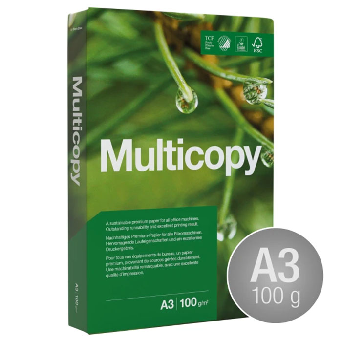 Kopieringspapper MULTICOPY A3 100g oh 500/FP