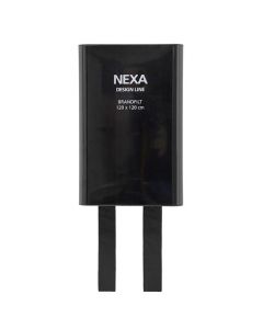 Brandfilt NEXA 120x120cm i box svart