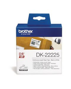 Etikett BROTHER DK22225 38mm vit