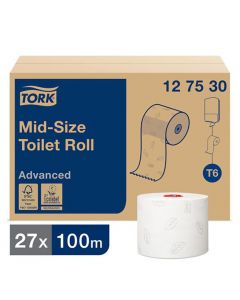 Toalettpapper TORK Advanced T6 2-lag 27rl/FP