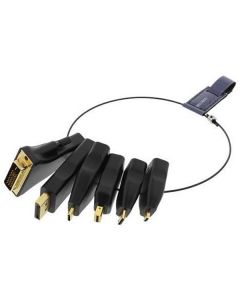 Adapterring DELTACO HDMI-AR2 6-1 svart
