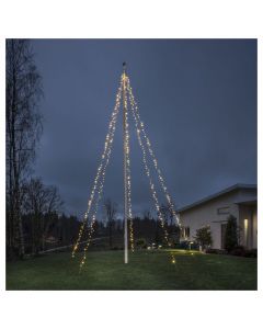 Ljusslinga flaggstång 5x100 LED