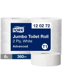 Toalettpapper TORK Advanced T1 2-lag 360m 6rl/FP