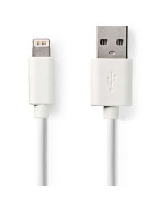 Kabel NEDIS Lightning - USB A 1m vit