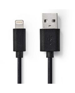 Kabel NEDIS Lightning - USB A 2m svart