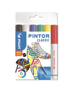 Märkpenna PILOT Pintor F 6 färger