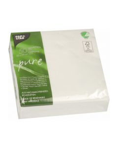 Servett PURE FSC 33x33cm vit 50/FP