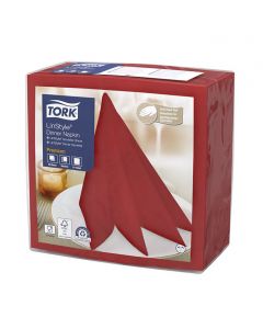 Servett TORK LinStyle röd 39x39cm  50/fp