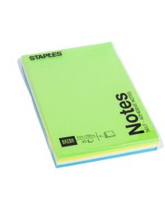 Notes STAPLES X-sticky 101x150mm 4/FP