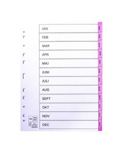 Register plastflik jan-dec rosa 10/FP