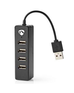 Hub NEDIS USB 4-port svart