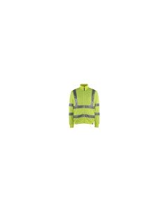 Sweatshirt Med Blixtlås Hi-Vis Gul 4XL