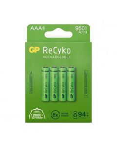 Batteri Laddbar GP ReCyko AAA 4/FP