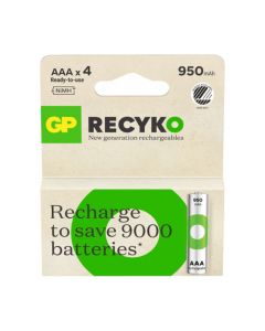 Batteri Laddbar GP ReCyko 950 AAA 4/FP