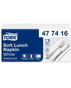 Lunchservett TORK Vit 1/8-vikt 150/FP