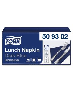 Servett TORK 1/4-vikt 1-lag mörkblå 500/FP