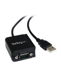 Adapter STARTECH USB-RS232 1,8m svart