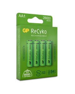 Batteri Laddbar GP ReCyko 2600 AA 4/FP