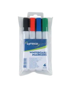 Whiteboardpenna LYRECO drywipe rund 4/FP