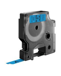 Tape D1 9mm Svart på Blå