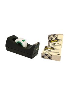 Tejphållare SCOTCH C38 + 3 tejprullar 19mm x 33m