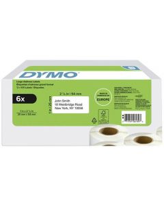 Etikett DYMO Retur 25x54mm 6rl/KRT