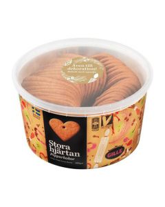 Pepparkakor GILLE Stora hjärtan 450g