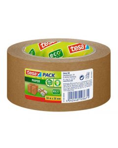 Packtejp TESA 57180 Papper 50mm x 50m brun 6för4