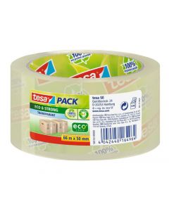 Packtejp TESA Eco Strong 50mm x 66m klar 6för4