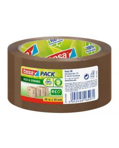 Packtejp TESA Eco Strong 50mm x 66m brun 6för4