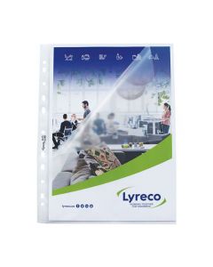 Plastficka LYRECO A4 0,08 präglad 25/FP