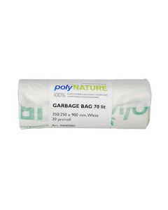 Plastsäck POLYNATURE PLA 70 liter 25my 20/RL