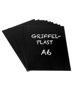 Griffelplast A6 svart 10/FP