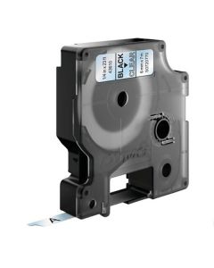 Tape D1 6mm Svart på Klar