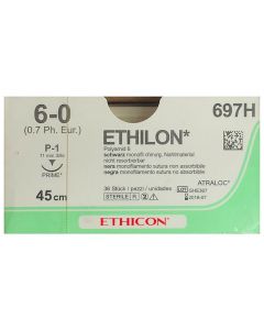 Sutur Ethilon 6-0P-1 nål 45cm tråd 36/FP