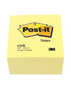 Notes POST-IT Kub 2028 76x76mm gul