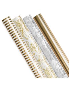 Presentpapper 70cm x 2m metallic mix