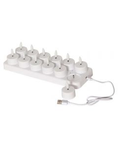 Värmeljus STAR T Flamme LED med laddare