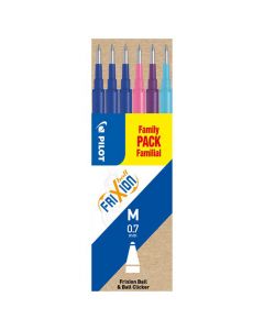 Refill PILOT Frixion 0,7mm 4 färger LT 6/fp