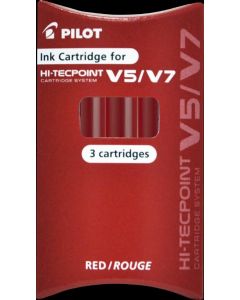 Refill PILOT Hi-Tecpoint V5/V7 röd 3/fp