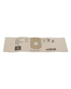 Dammsugarpåse WETROK Mono/Dur papper 6L