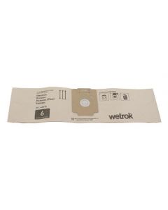 Dammsugarpåse WETROK Mono/Dur papper 6L