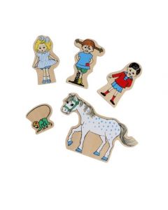 Pippi träfigurset 5 delar