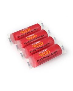 Modellera PLASTILINA Baby 18x38g röd
