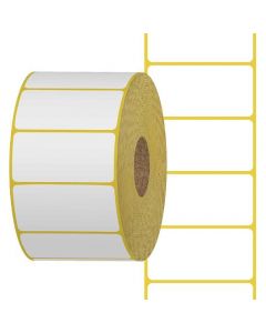 Thermoetikett 50x30mm Kärna 40mm 1100/rl