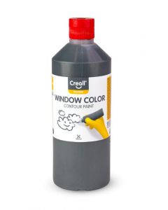 Fönsterfärg CREALL 500ml konturfg. svart