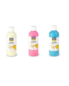 Självlysande färg CREALL 250ml Gul/Grön