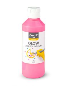 Självlysande färg CREALL 250ml Röd/Rosa