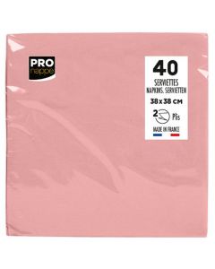 Servetter PRONAPPE 38x38cm rosa 40/fp