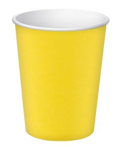 Pappersbägare PRONAPPE 20cl gul 15/fp
